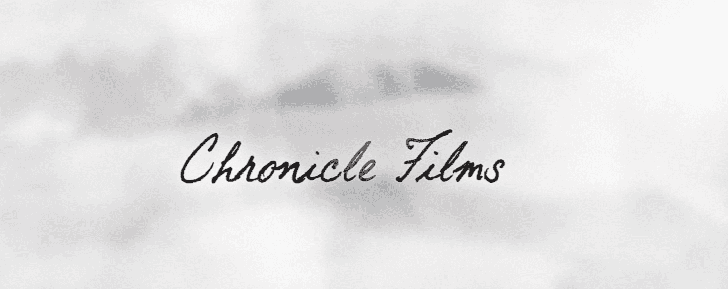 The word "chronicle films" in black ink on a white background