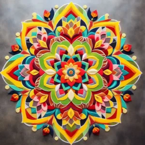 Geometric rangoli
