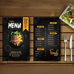 Restaurent menu design